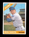 1966 Topps Baseball Card #290 Hall of Famer Ron Santo Chicago Cubs. EX/MT -