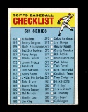 1966 Topps Baseball Card #363 Checklist (353-429). EX/MT - NM Condition.