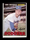 1967 Topps Baseball Card #55 Hall of Famer Don Drysdale Los Angeles Dodgers