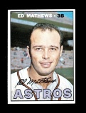 1967 Topps Baseball Card #166 Hall of Famer Ed Mathews Houston Astros. EX/M