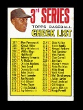 1967 Topps Baseball Card #101 3rd Series Checklist (197-283 Hall of Famer W