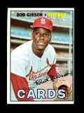 1967 Topps Baseball Card #210 Hall of Famer Bob Gibson St Louis Cardinals.