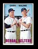 1967 Topps Baseball Card #216 Bengal Belters: Norm Cash & Al Kaline. EX/MT