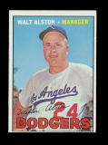 1967 Topps Baseball Card #294 Hall of Famer Walt Alston Los Angeles Dodgers