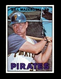 1967 Topps Baseball Card #510 Hall of Famer Bill Mazeroski Pittsburgh Pirat