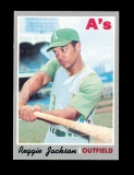 1970 Topps Baseball Card #140 Hall of Famer Reggie Jackson Oakland As. EX/M