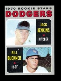 1970 Topps Baseball Card #286 Rookie Stars 1969: Bill Buckner & Jack Jenkin