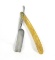 Electric Cutlery Co. Newark, N.J. straight razor.  Has variegated yellow ce