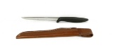 1968-1990 GERBER Portland OR, Musky filet knife. Armour hide handle.  11-1/