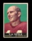 1961 Topps Football Card #58 Y.A. Tittle San Francisco 49ers. EX Condition.