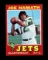 1971 Topps Football Card #250 Hall of Famer Joe Namath New York Jets. NM -