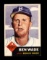 1953 Topps Baseball Card Scarce Short Print #4 Ben Wade Brooklyn Dodgers. E