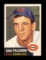 1953 Topps Baseball Card Scarce Short Print #28 Eddie Pellagrini Cincinnati