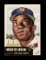 1953 Topps Baseball Card #62 Hall of Famer Monte Irvin New York Giants. EX/