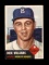 1953 Topps Baseball Card #125 Hall of Famer Dick Williams Brooklyn Dodgers.