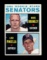 1964 Topps Baseball Card #167 Senators Rookie Stars Piniella-Brumley. EX/MT