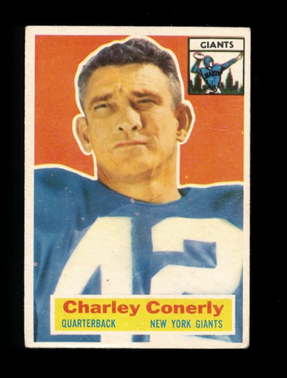 1956 Topps Football Card #77 Charley Conerly New York Giants. VG/EX - EX Co