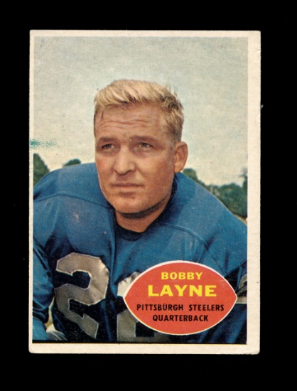 1960 Topps Football Card #93 Bobby Lane Pittsburgh Steelers. EX Condition