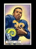 1951 Bowman Football Card #5 Woodley Lewis Los Angeles Rams. EX/MT - NM Con