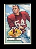 1951 Bowman Football Card #104 Gail Bruce San Francisco 49ers. EX/MT - NM C