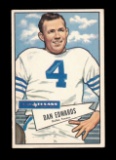1952 Bowman Large Football Card #77 Dan Edwards Dallas Texans. EX/MT - NM C