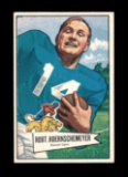 1952 Bowman Large Football Card #79 Robert Hoernschemeyer Detroit Lions. EX