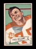 1952 Bowman Large Football Card #121 Fred Williams Chicago Bears. EX/MT - N