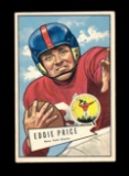 1952 Bowman Large Football Card #123 Eddie Price New York Giants. EX/MT - N