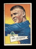 1952 Bowman Large Football Card #124 Chester Ostrowski Washington Redskins.