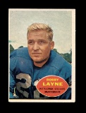 1960 Topps Football Card #93 Bobby Lane Pittsburgh Steelers. EX Condition