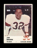 1961 Fleer Football Card #11 Hall of Famer Jim Brown Cleveland Browns. EX/M