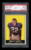 1961 Topps Football Card #176 Billy Lott Boston Patriots. Graded PSA NM+ 7.