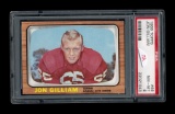 1966 Topps Football Card #68 Jon Gilliam Kansa City Chiefs. Graded PSA NM/M