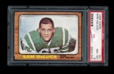 1966 Topps Football Card #91 Sam DeLuca New York Jets. Graded PSA NM/MT-8 C