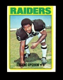 1972 Topps ROOKIE Football Card #186 Rookie Hall of Famer Eugene Upshaw Oak