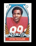 1972 Topps Football Card Scarce High Number 270 (All Pro) Otis Taylor Kansa