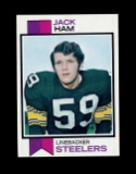 1973 Topps ROOKIE Football Card #115 Rookie Hall of Famer Jack Ham Pittsbur