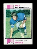 1973 Topps ROOKIE Football Card #343 Rookie Hall of Famer Jack Youngblood L