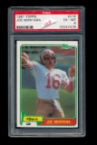 1981 Topps ROOKIE Football Card #216 Rookie Hall of Famer Joe Montana San F