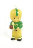 Vintage 1950s-60s Green Bay Packers Player Wax Candle. Excellent Unused Con