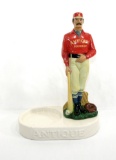 1963 Frankfurt Distillers Antique Bourbon Baseball Player Ceramic Bar Displ