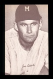 1947-1966 Exhibit Card Joe Adcock Milwaukee Braves. NM - NM/MT Condition.