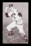 1947-1966 Exhibit Card Delmar Crandall Milwaukee Braves . EX - EX/MT Condit