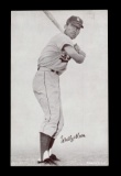 1947-1966 Exhibit Card Wally Moon Los Angeles Dodgers. EX - EX/MT Condition