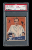 1934 Goudy Baseball Card #12 Hall of Famer Carl Hubbell New York Giants. Gr