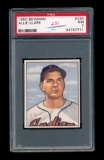 1950 Bowman Baseball Card #233 Allie Clark Cleveland Indians. Graded PSA NM