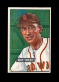 1951 Bowman Baseball Card #315 Zack Taylor St Louis Browns. EX - EX/MT Cond