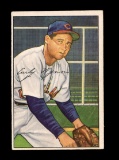 1952 Bowman Baseball Card #142 Hall of Famer Early Wynn Cleveland Indians.