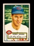 1952 Topps Baseball Card #249 Bobby Adams Cincinnati Reds. Creased. VG - VG