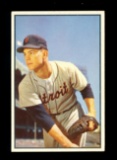 1953 Bowman Color Baseball Card #4 Art Houtteman Detroit Tigers. EX/MT - NM
